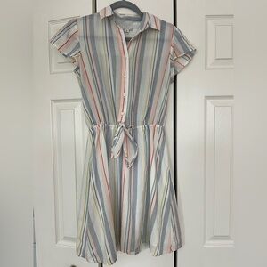 J. Crew Multicolor Striped Casual Dress